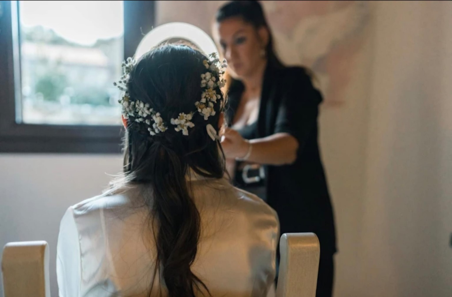 Sposa durante il make up